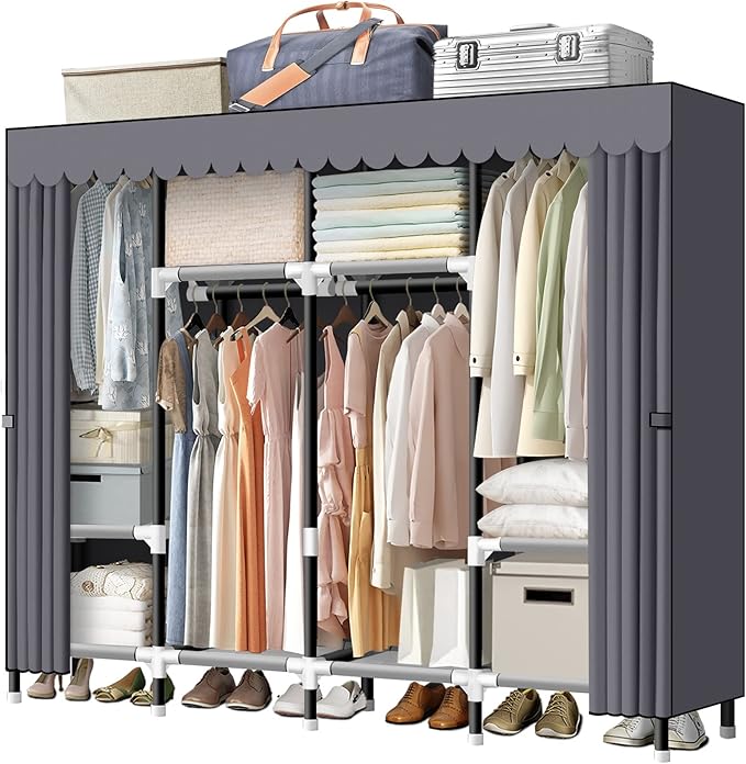 LOKEME Portable Closet, 67 Inch Wardrobe Closet