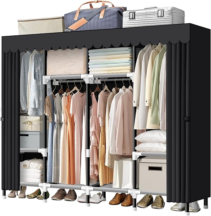 LOKEME Portable Closet, 67 Inch Wardrobe Closet